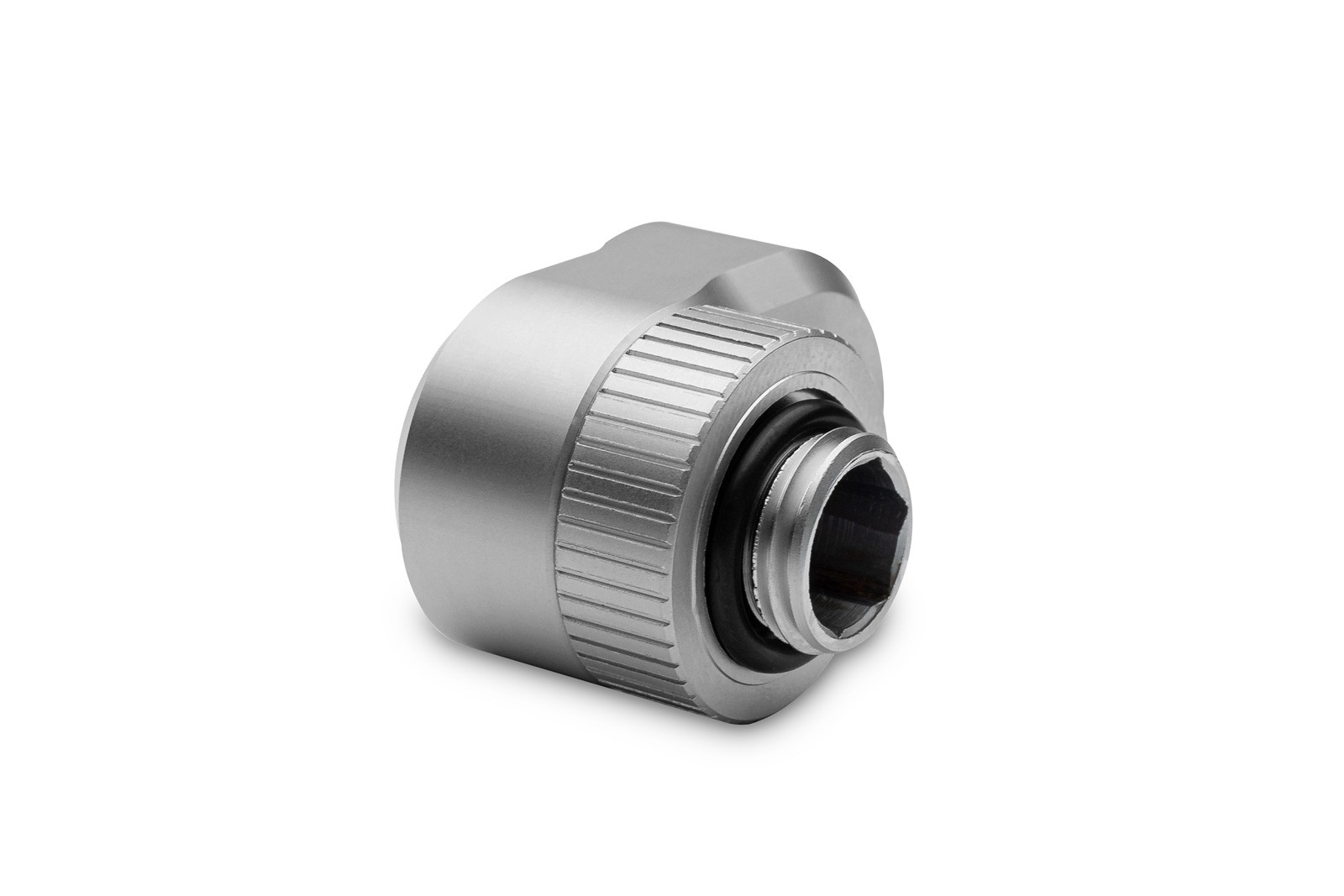 Adaptador offset giratorio de par EKWB EK-Quantum, 14 mm, titanio satinado - Imagen 3 de 5