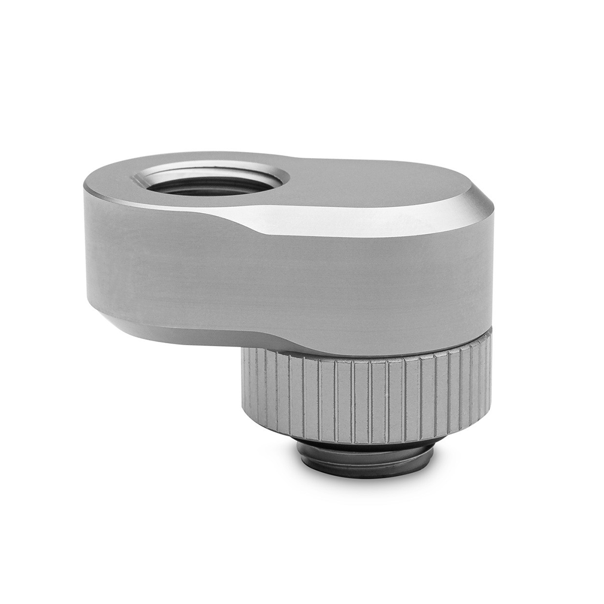 Adaptador offset giratorio de par EKWB EK-Quantum, 14 mm, titanio satinado - Imagen 1 de 5