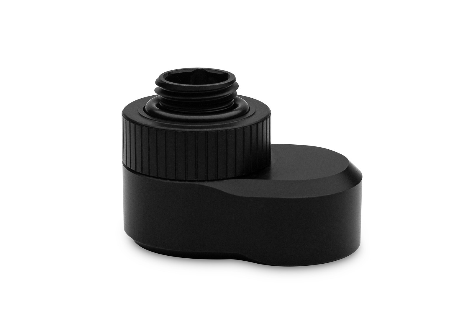 EKWB EK-Quantum Torque Rotary Offset Adapter Fitting, 14mm, Black, 2-pack - Picture 4 of 5