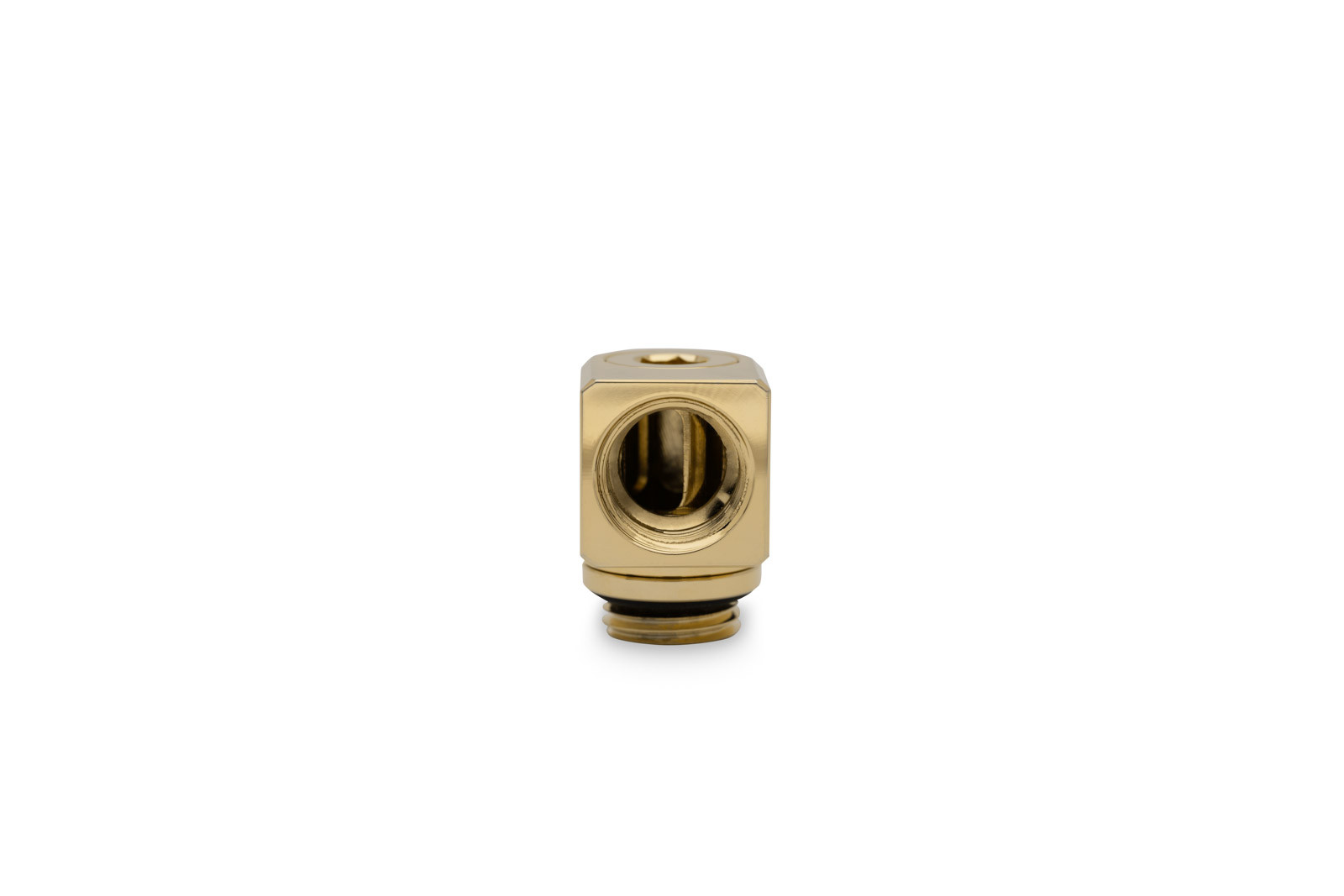 EKWB EK-Quantum Torque Micro Rotary 90 Degree Angled Fitting, Gold - Picture 2 of 5