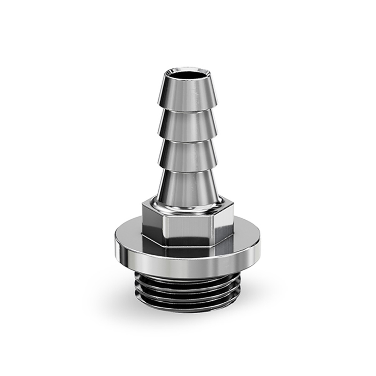EKWB EK-Pro G1/4" Barb Fitting, 6mm, Nickel - Picture 1 of 2