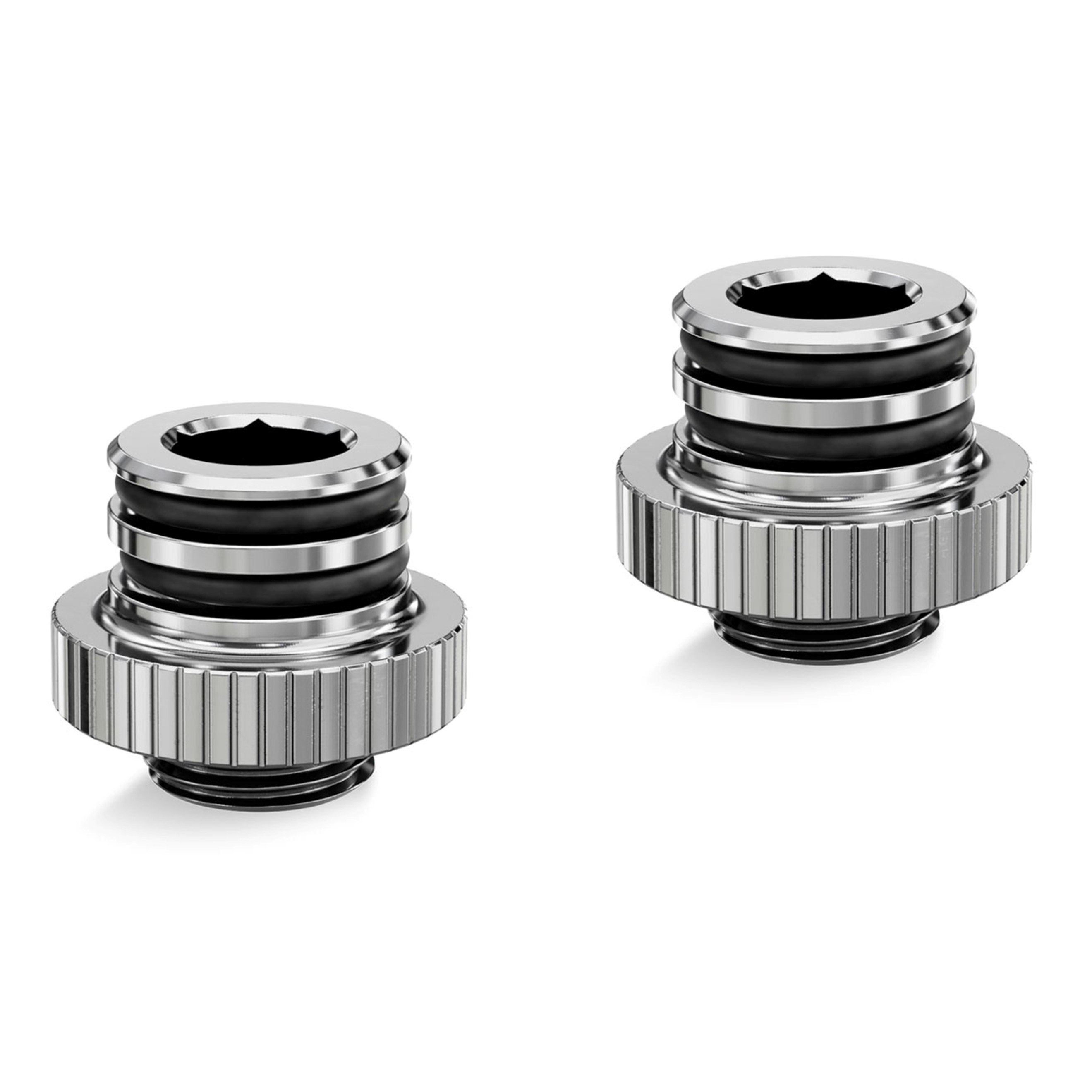 EKWB EK-Quantum Torque Push-In Adaptateur M 7, Nickel, Lot de 2 - Photo 1/2