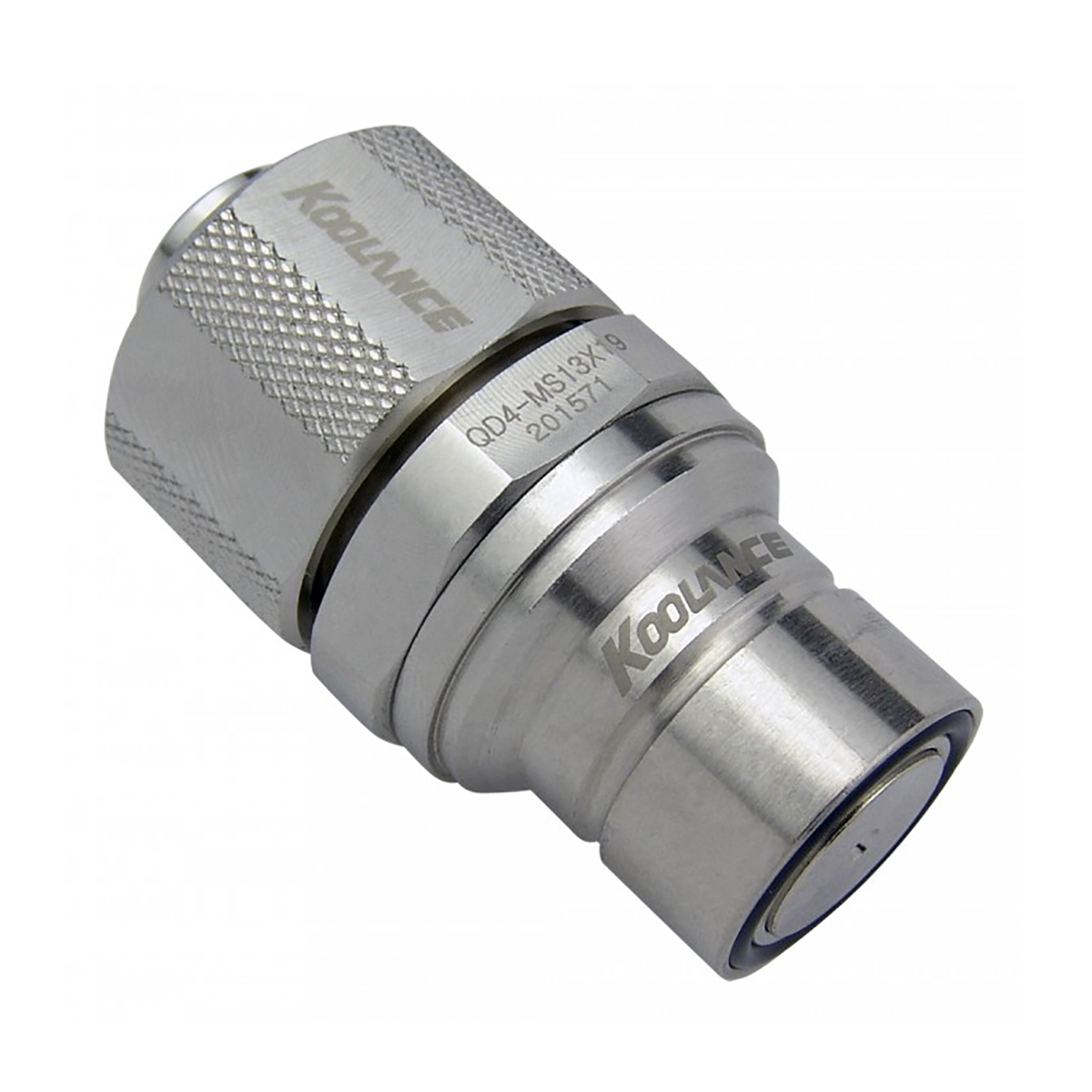 Koolance QD4 Sgancio Rapido Maschio, per 13mm x 19mm (1/2in x 3/4in), Argento - Foto 1 di 1