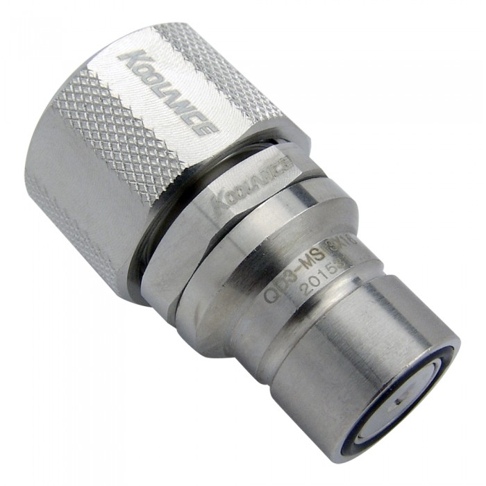 Koolance QD3 Male and Female Quick Disconnect Set, for 13mm x 16mm, Silver - Picture 3 of 3