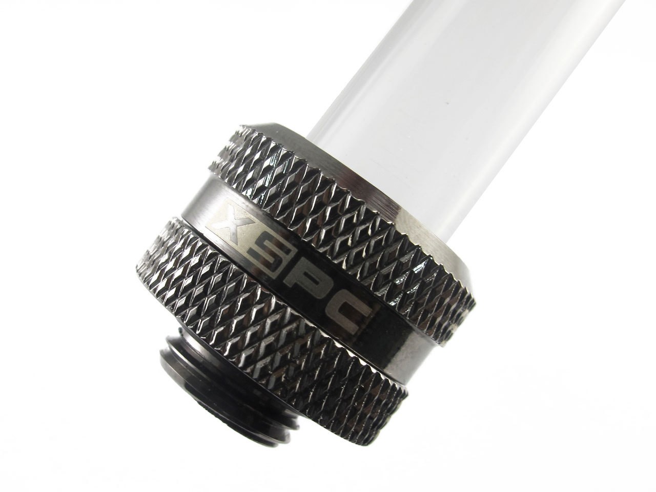 XSPC G1/4" to 10mm ID, 14mm OD Rigid Tubing Fitting, Black Chrome, 8-pack - Picture 7 of 7