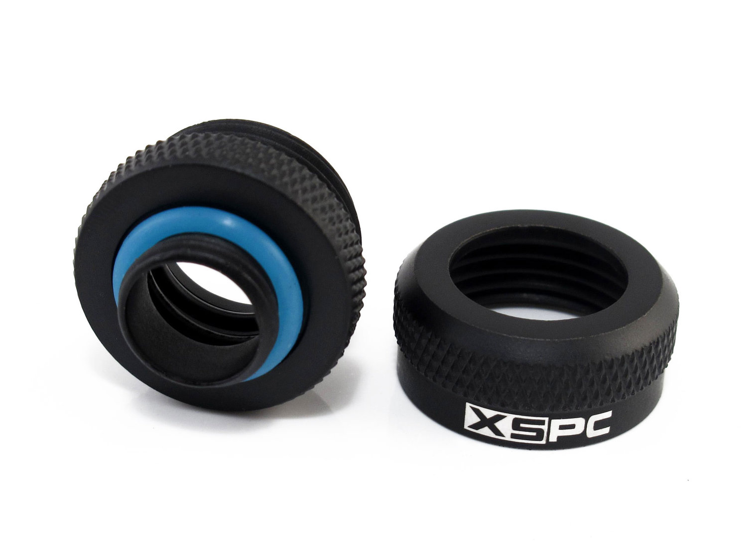 XSPC G1/4" à 10 mm ID, 14 mm OD raccord de tube rigide, noir mat, pack de 8 - Photo 4/7