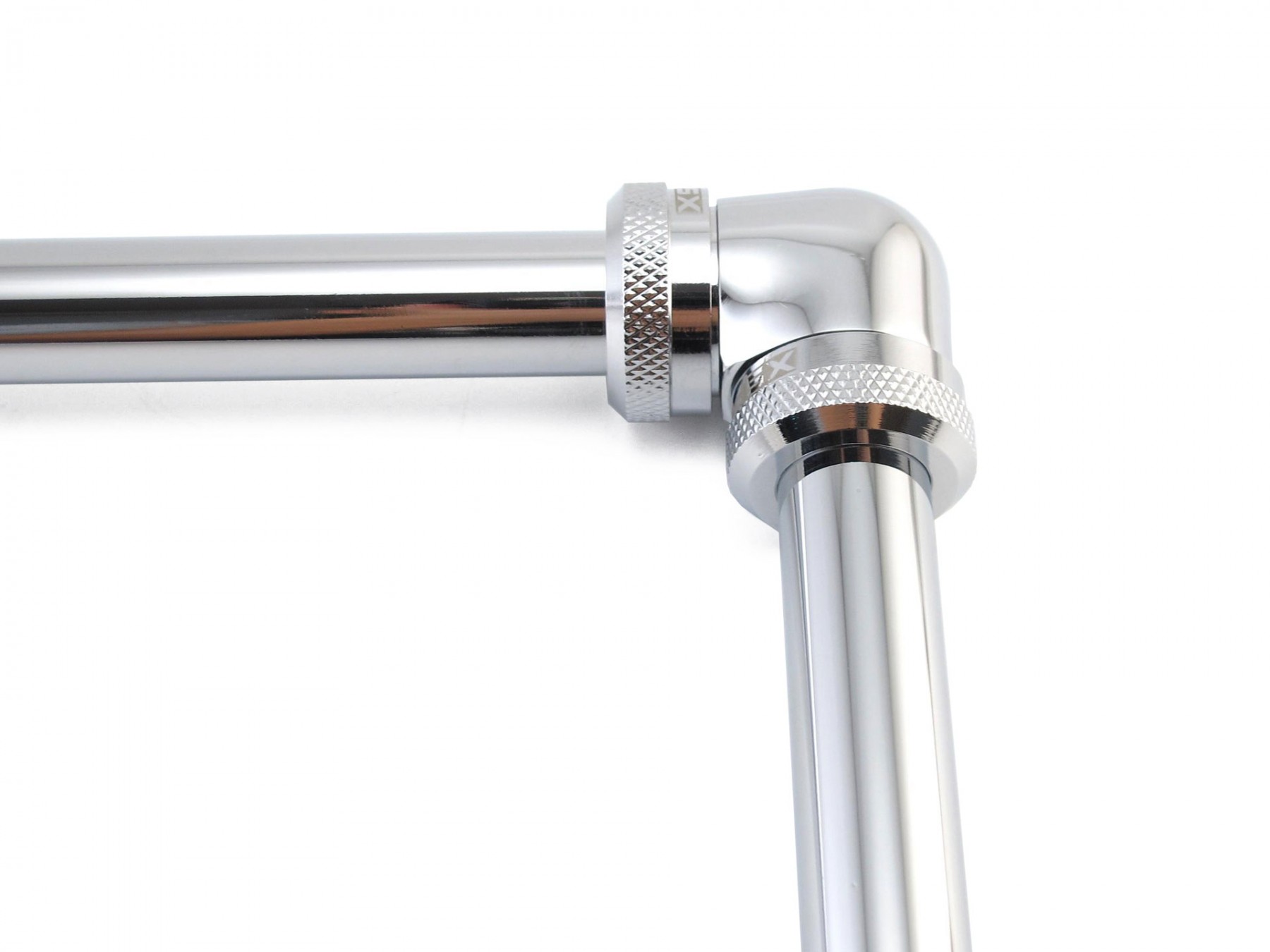 XSPC 10mm ID, 14mm OD Rigid Tubing 90 Degree Elbow Fitting, Chrome - Afbeelding 5 van 7