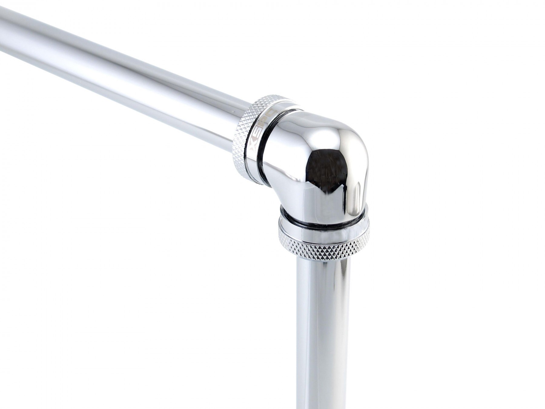 XSPC 10mm ID, 14mm OD Rigid Tubing 90 Degree Elbow Fitting, Chrome - Afbeelding 6 van 7