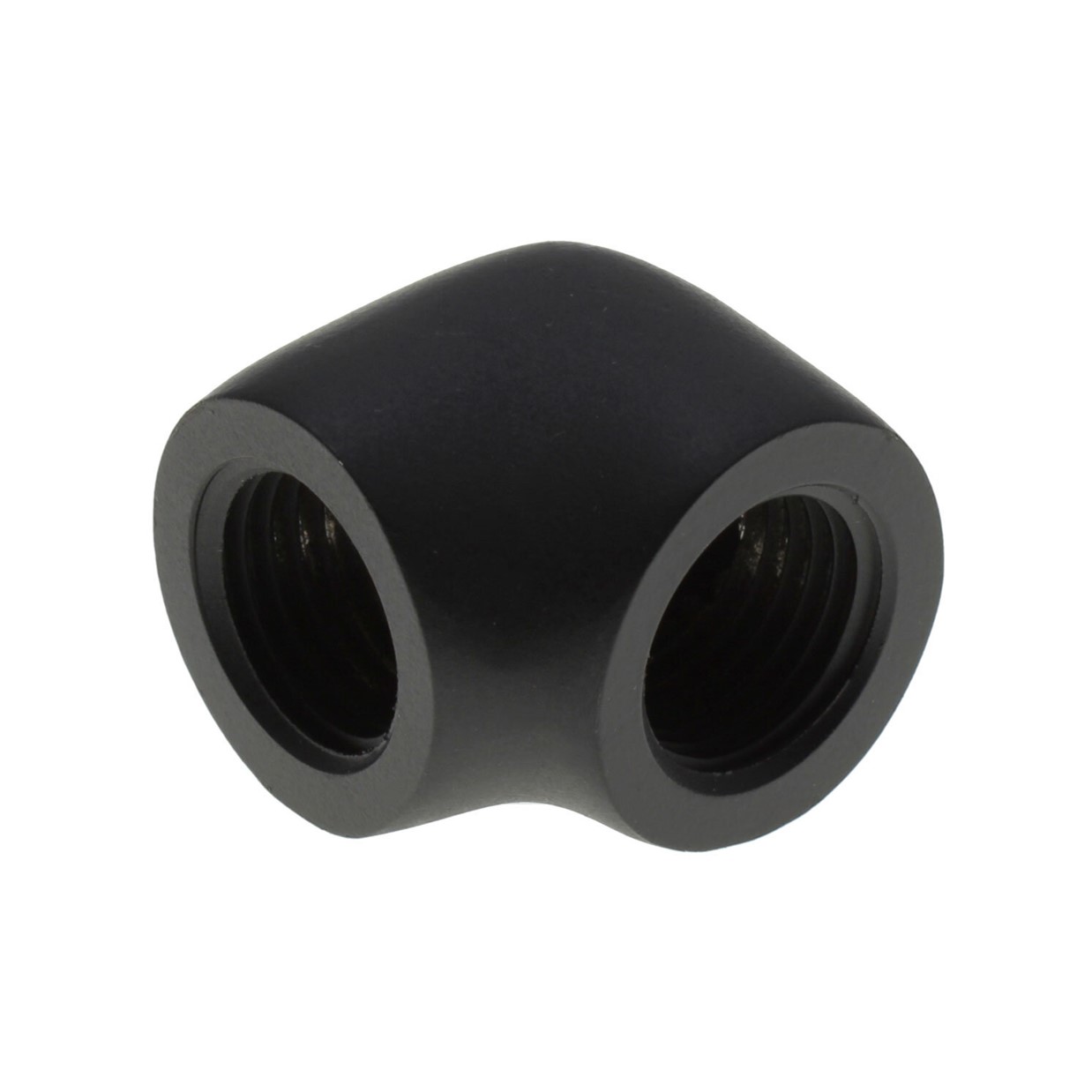XSPC G1/4" hembra a hembra 90 grados de ajuste de codo, negro mate - Imagen 1 de 7
