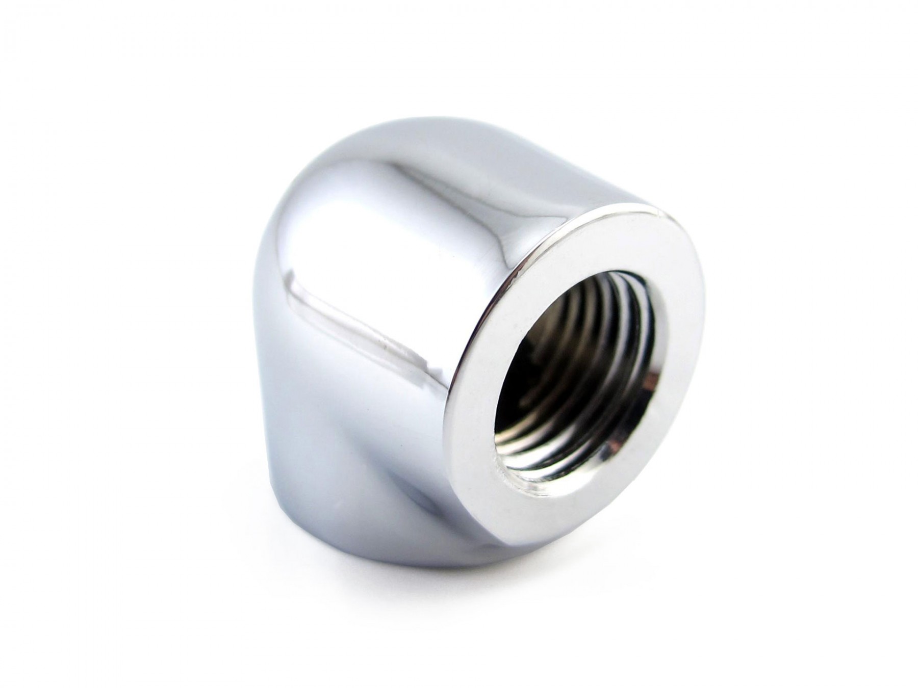 XSPC G1/4" Female to Female 90 Degree Elbow Fitting, Chrome, 4-pack - Afbeelding 2 van 7