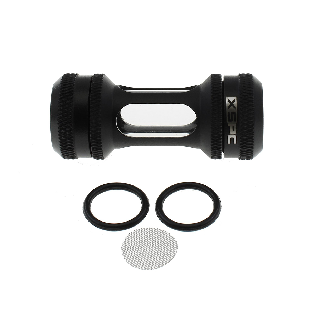 XSPC G1/4" Inline Filter, Matte Black - Picture 1 of 4