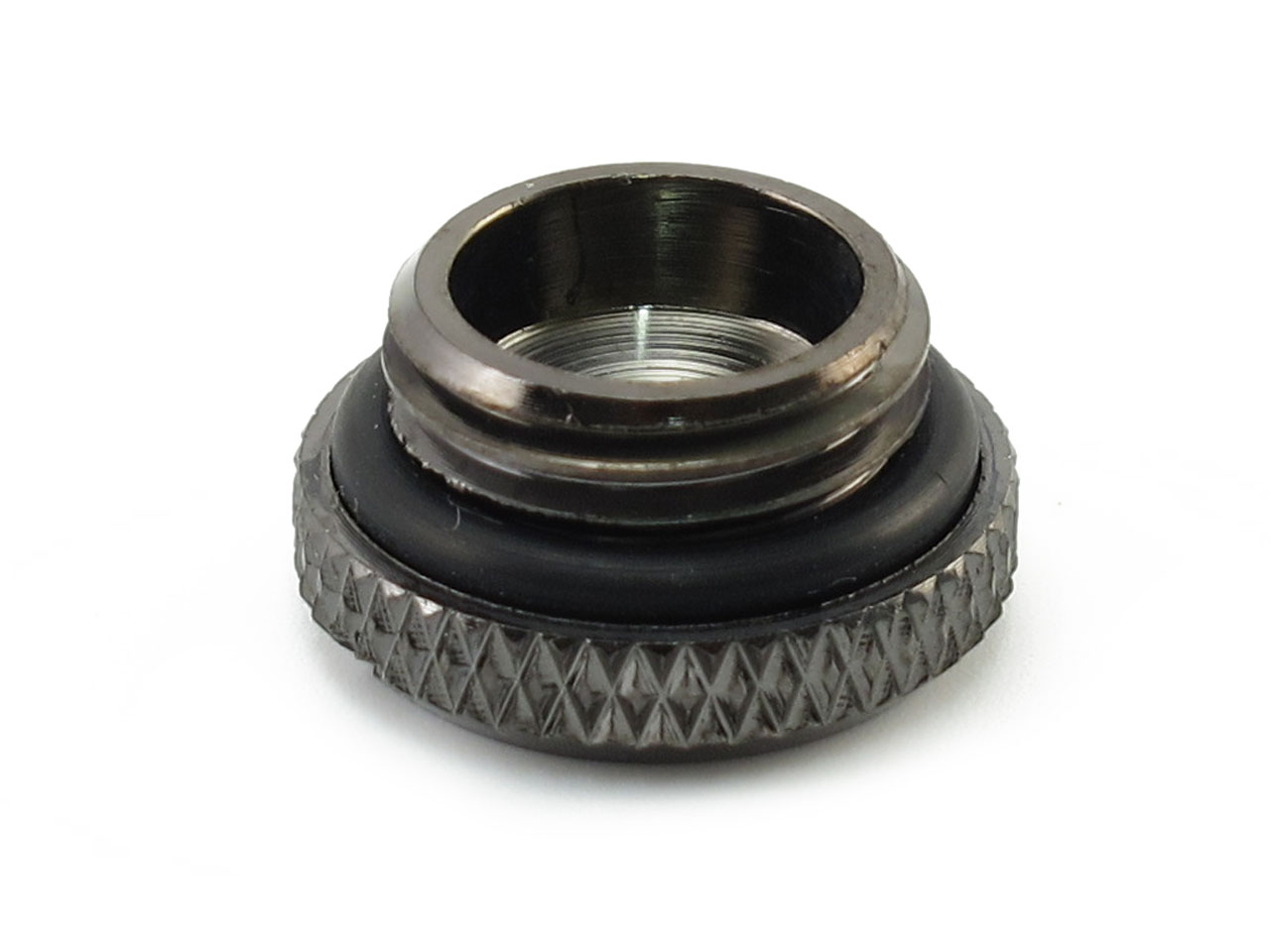 XSPC G1/4" InLine Expansion Fitting Kit, Black Chrome - Picture 3 of 3