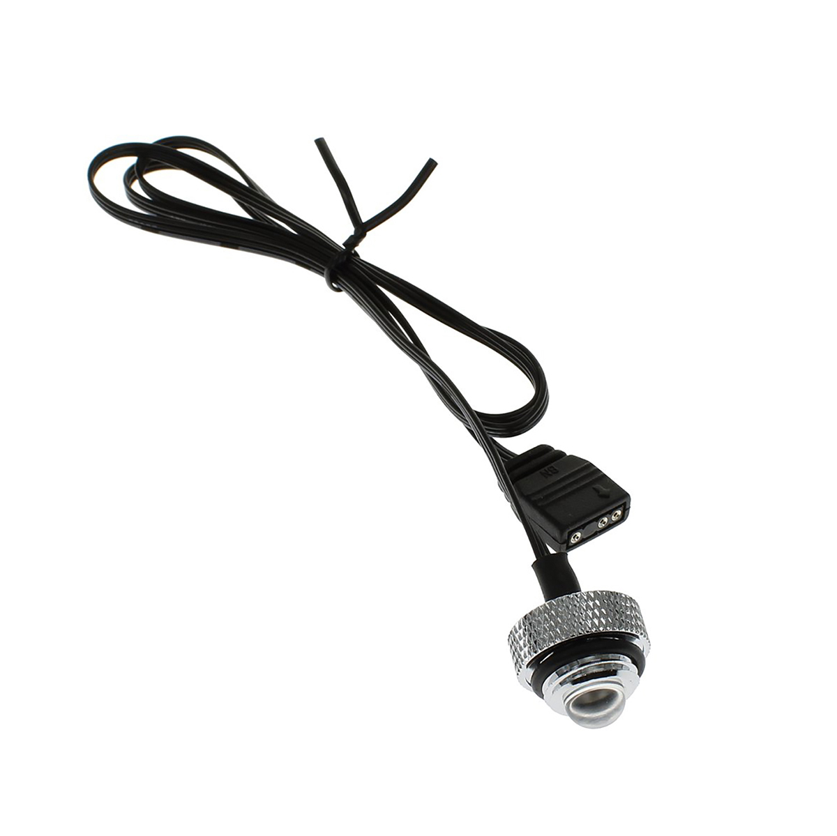 XSPC 5V 3Pin aRGB LED Blank G1/4" Plug, Chrome - Picture 1 of 3