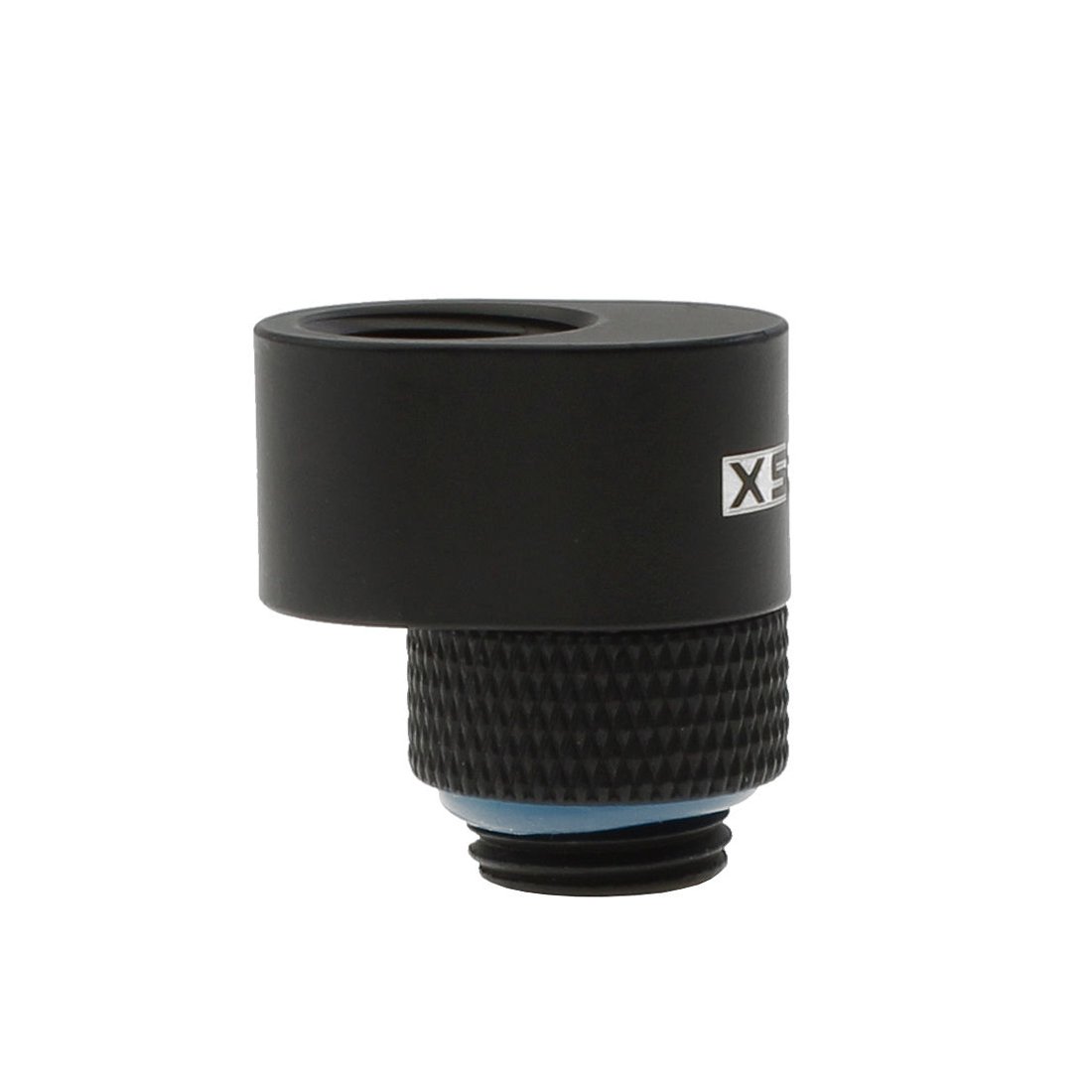 XSPC G1/4" Rotary 7mm Offset Adapter Fitting, Matte Black - Picture 2 of 3
