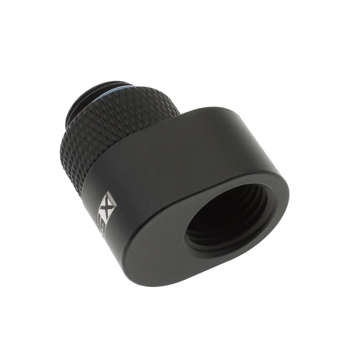 XSPC G1/4" Rotary 7mm Offset Adapter Fitting, Matte Black - Picture 1 of 3