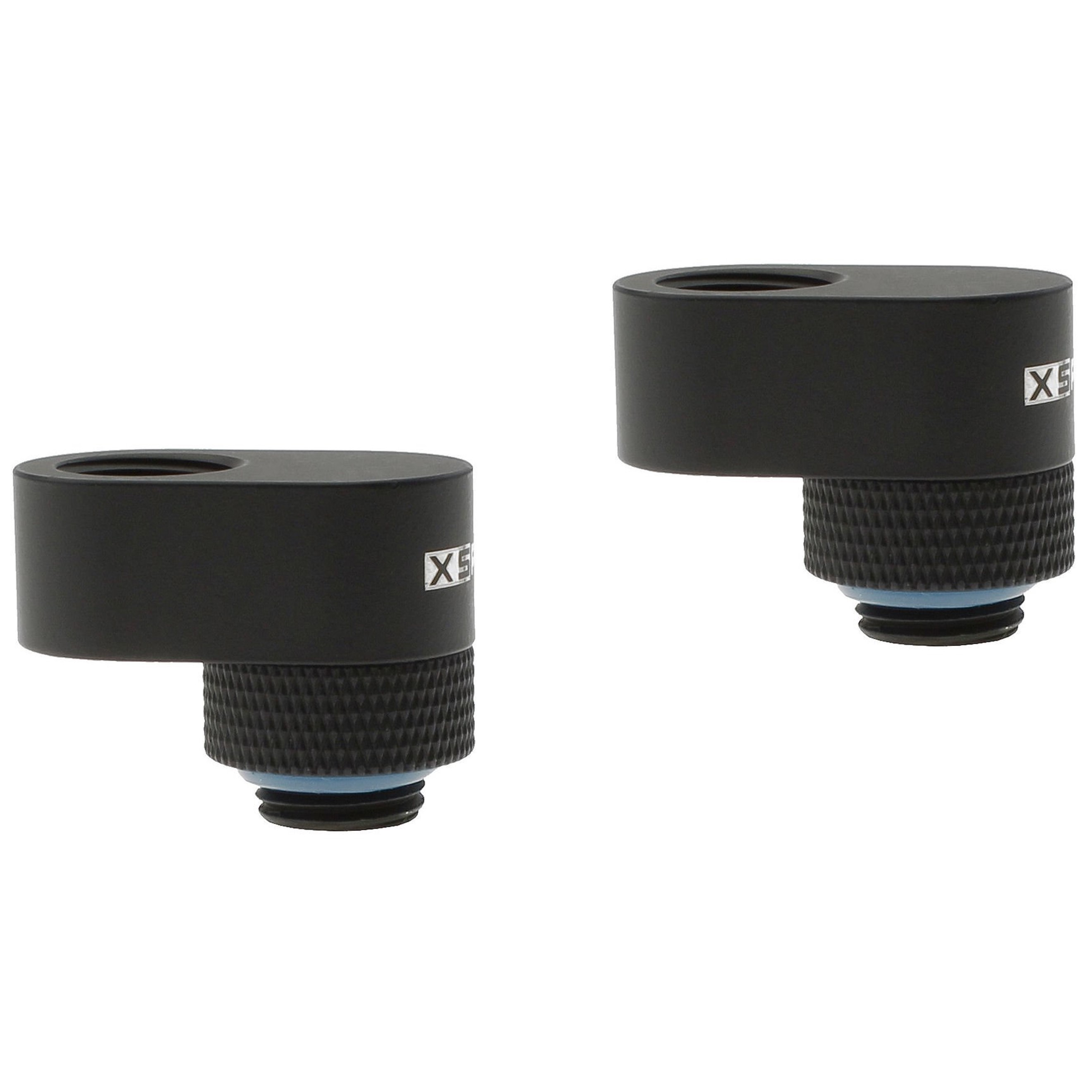 XSPC G1/4" Rotary 14mm Offset Adapter Fitting, Matte Black, 2-pack - Picture 1 of 3