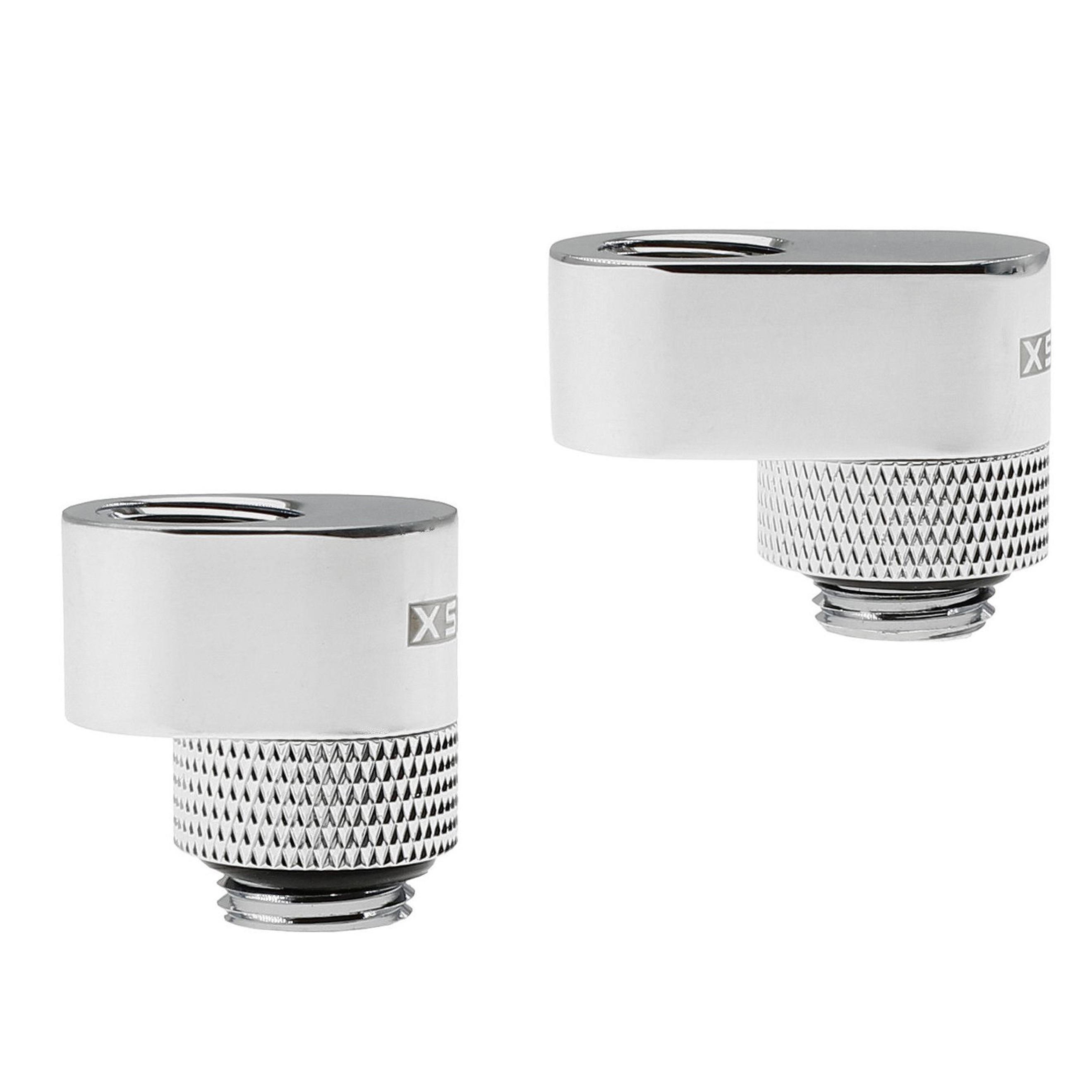 XSPC G1/4" Rotativo 7mm y 14mm Juego de Montaje Adaptador Desplazado, Cromo - Imagen 1 de 5