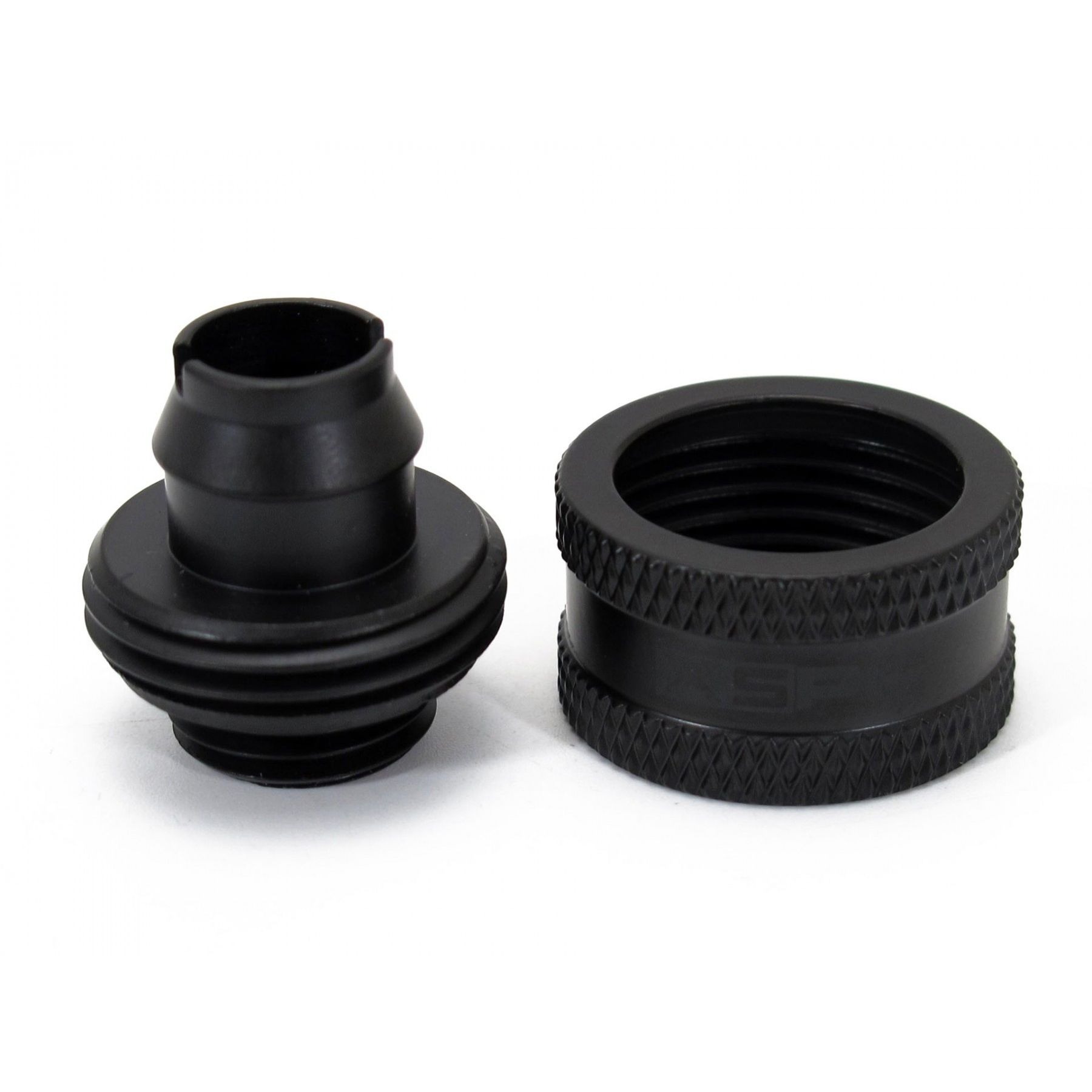 XSPC G1/4" 3/8" ID, 5/8" OD Fitting V2 and 90 Degree Rotary Fitting, Matte Black - Picture 3 of 7