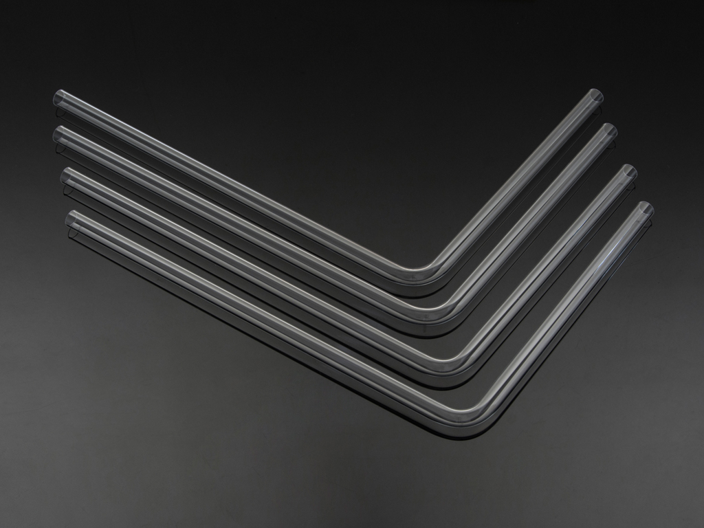 Bitspower Pre-bent 90-Degree Acrylic Hard Tube, 12mm OD - Photo 2 sur 3
