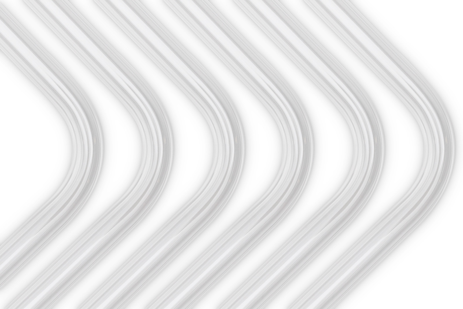 EKWB EK-Loop Hartrohr 14mm 0,8m vorgebogen, 90 Grad, 550x250mm, Acryl, 6er Pack - Bild 2 von 3