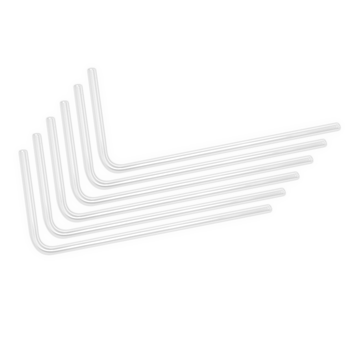 EKWB EK-Loop Hartrohr 14mm 0,8m vorgebogen, 90 Grad, 550x250mm, Acryl, 6er Pack - Bild 1 von 3