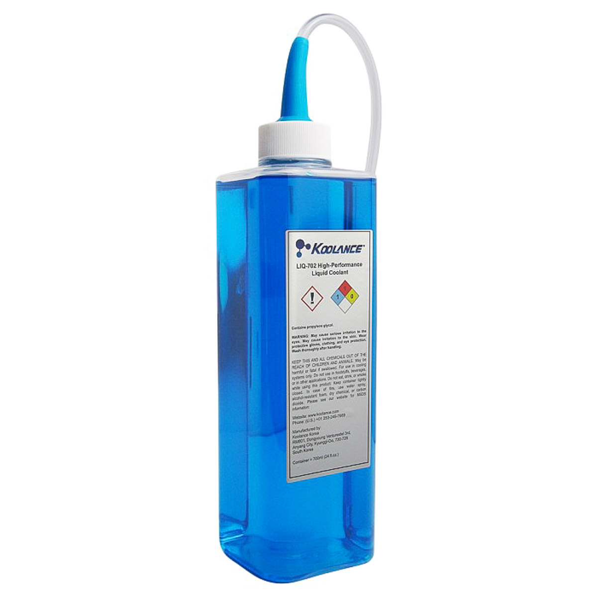 Koolance Liquide de Refroidissement PC Haute Performance, 700ml, Bleu UV - Photo 1/1