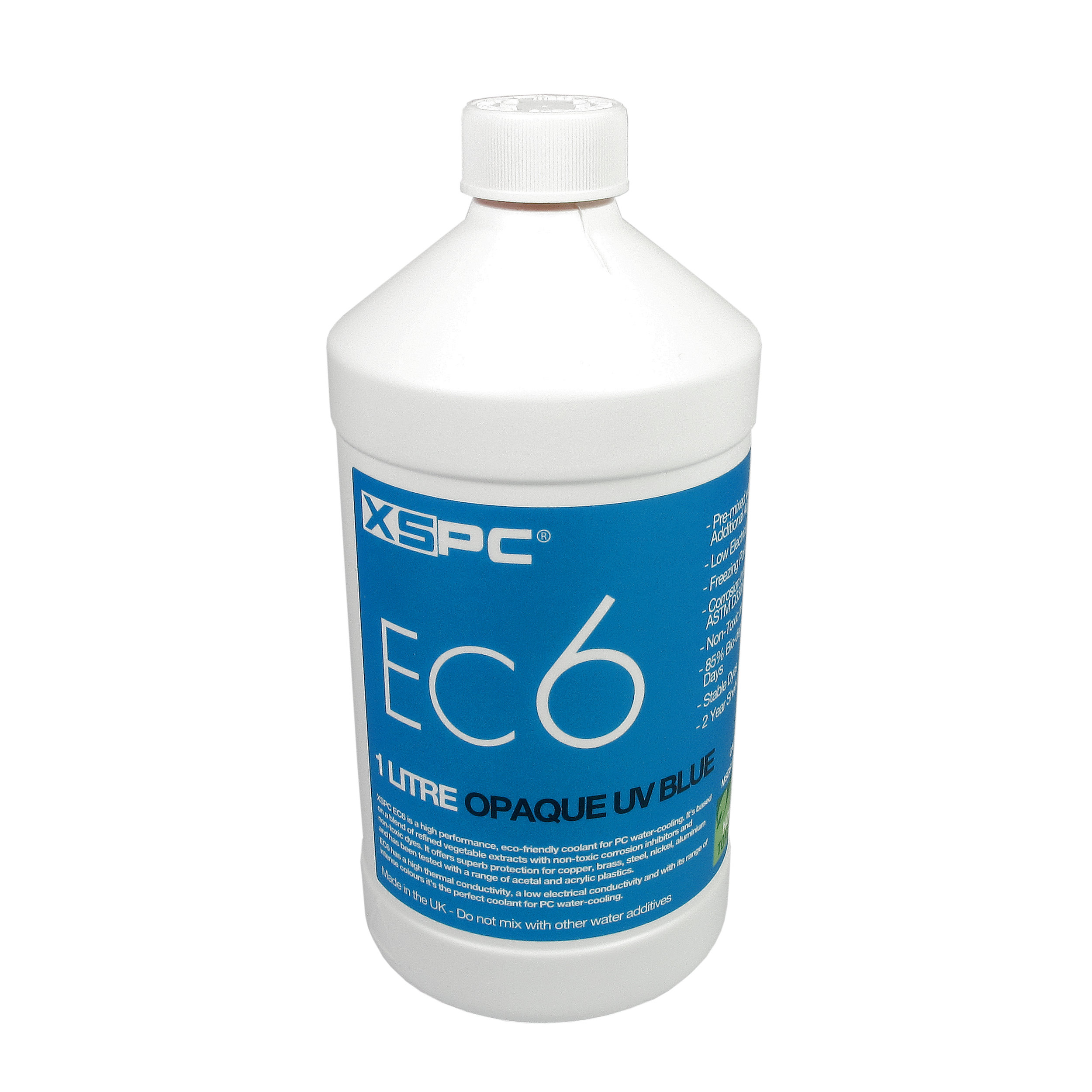 Refrigerante para PC XSPC EC6 premezcla de alto rendimiento, opaco, 1000 mL, azul UV - Imagen 1 de 5