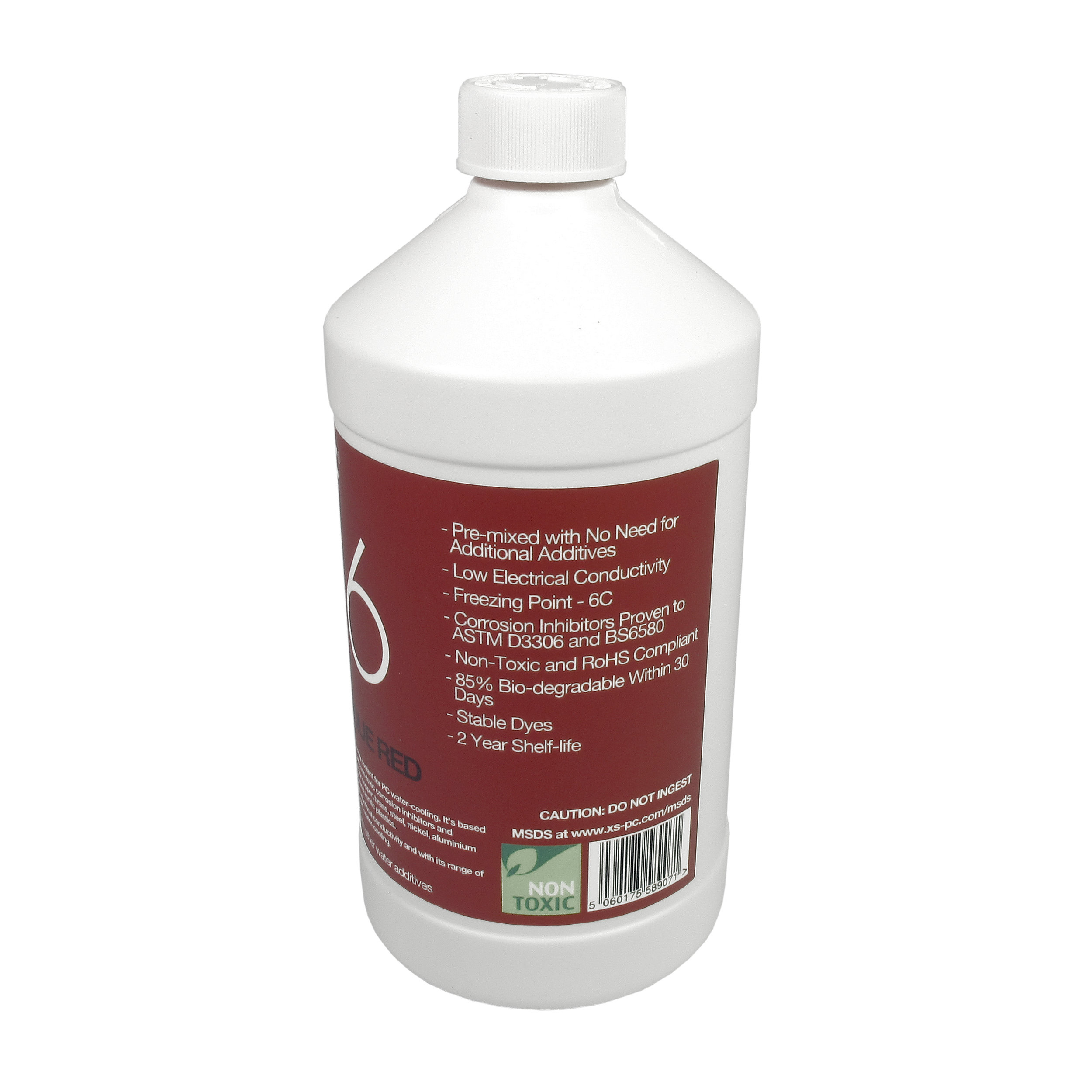 XSPC EC6 High Performance Premix PC Coolant, Opaque, 1000 mL, Red, 2-pack - Picture 2 of 4