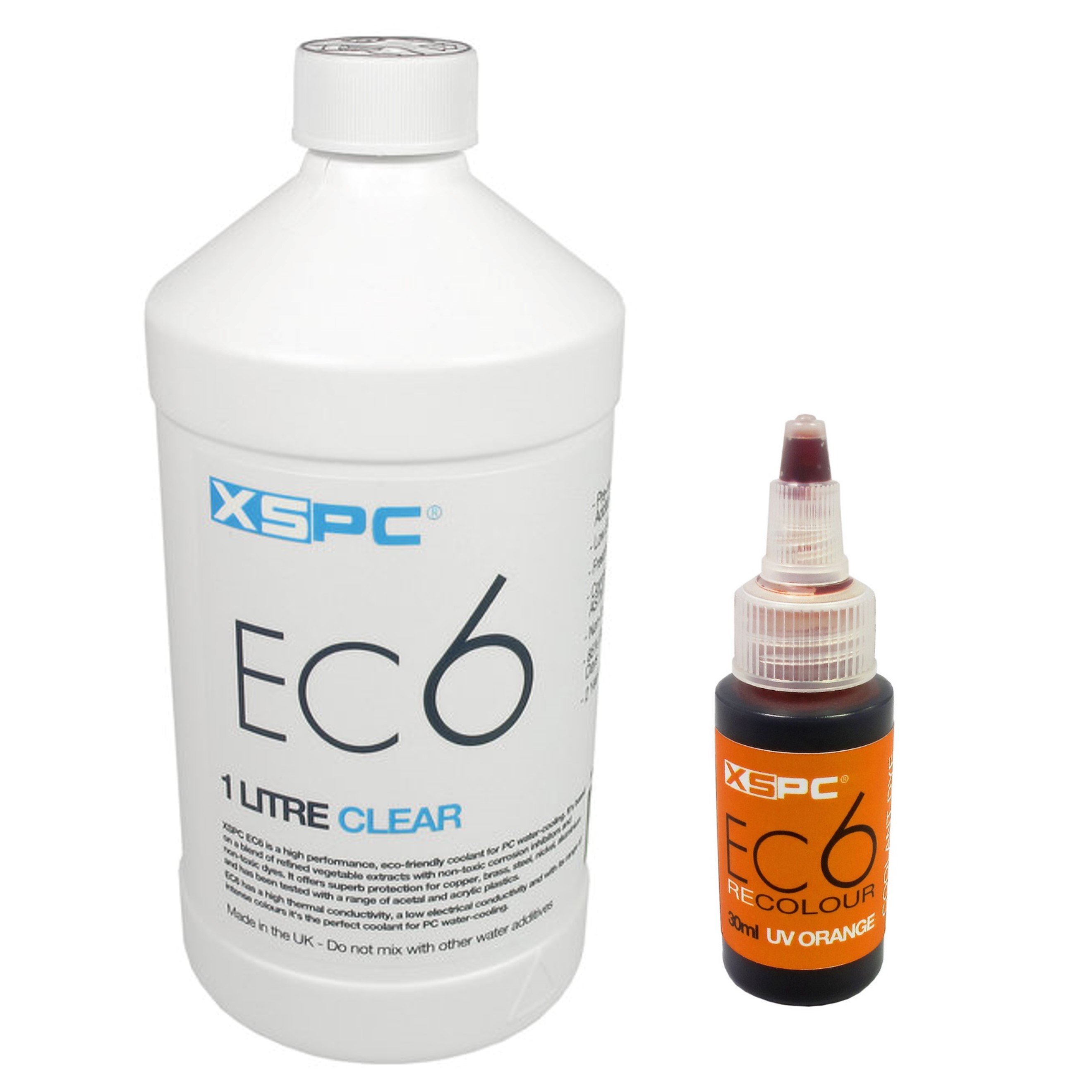 XSPC EC6 Clear Premix PC Kühlmittel und ReColour Dye, UV Orange - Bild 1 von 5