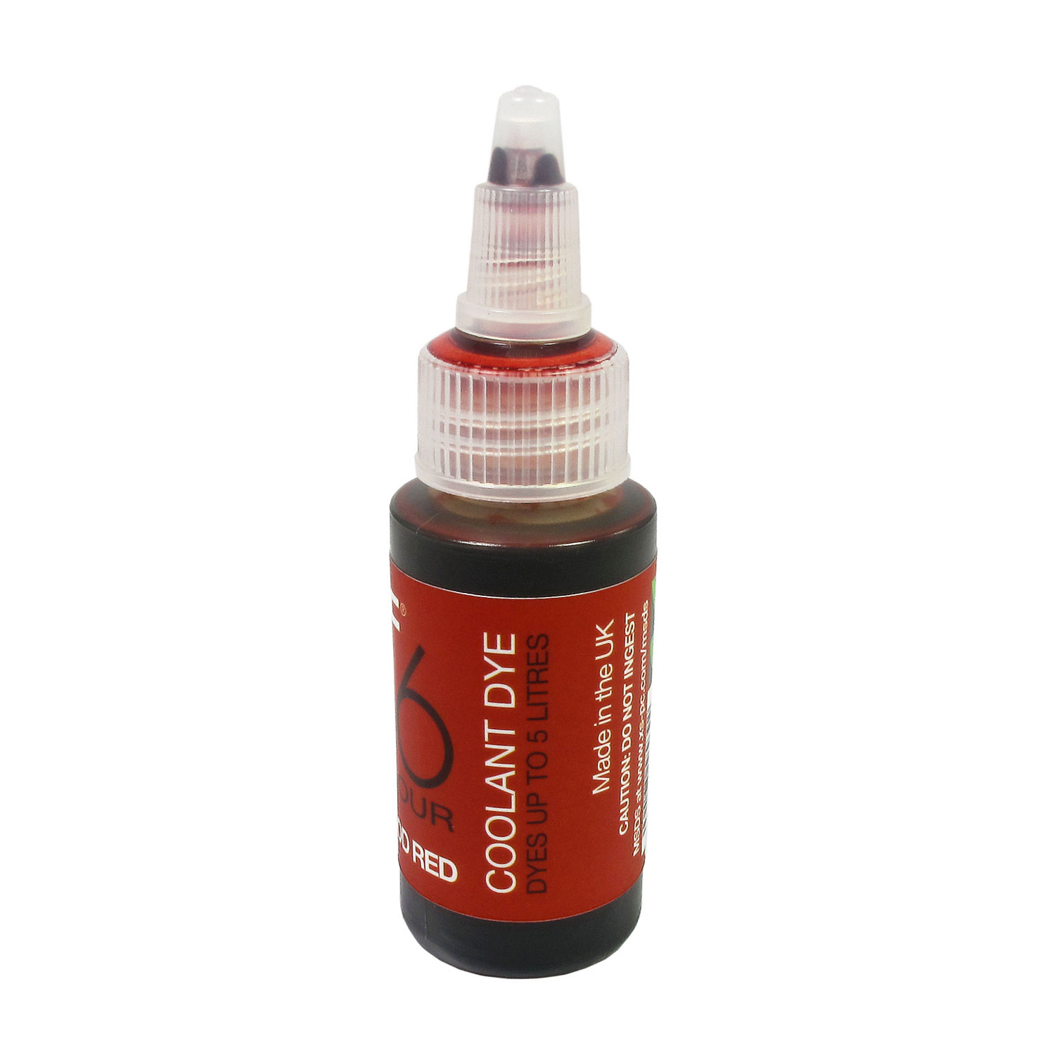 XSPC EC6 White Opaque Premix PC Coolant and ReColour Dye, Blood Red - Picture 4 of 5