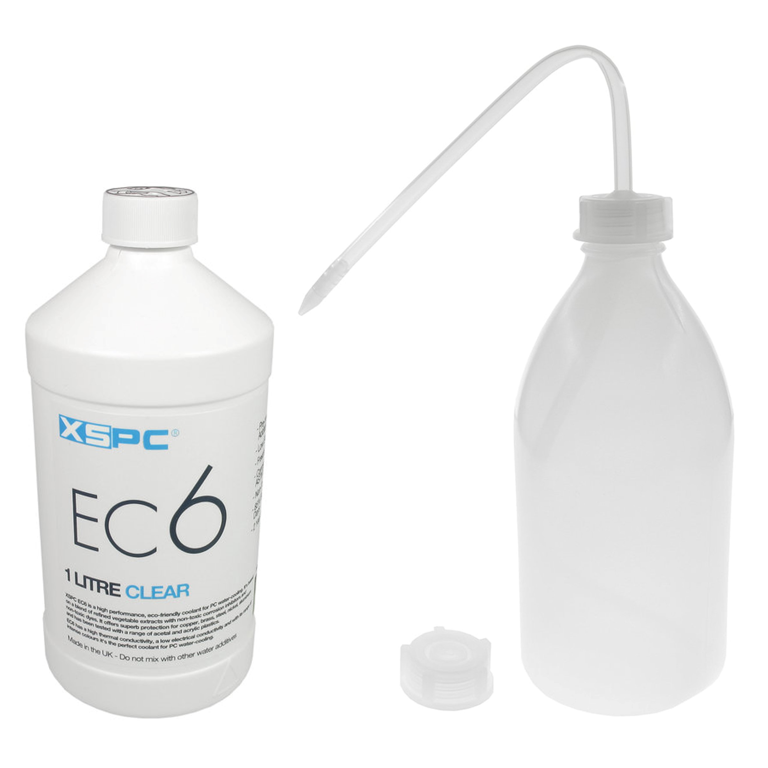 XSPC EC6 Translucent Premix PC Kühlmittel (1000 ml) und Füllflasche Konvolut, klar - Bild 1 von 6