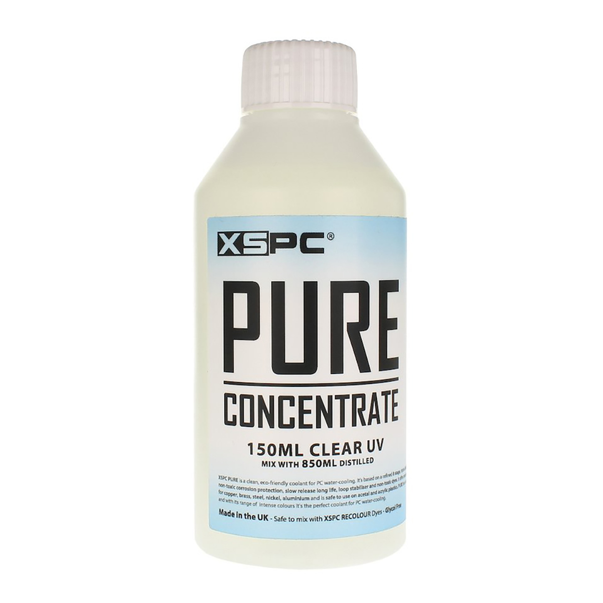 XSPC PURE Distilled Concentrate Coolant, 150ml, Clear UV - Afbeelding 1 van 5