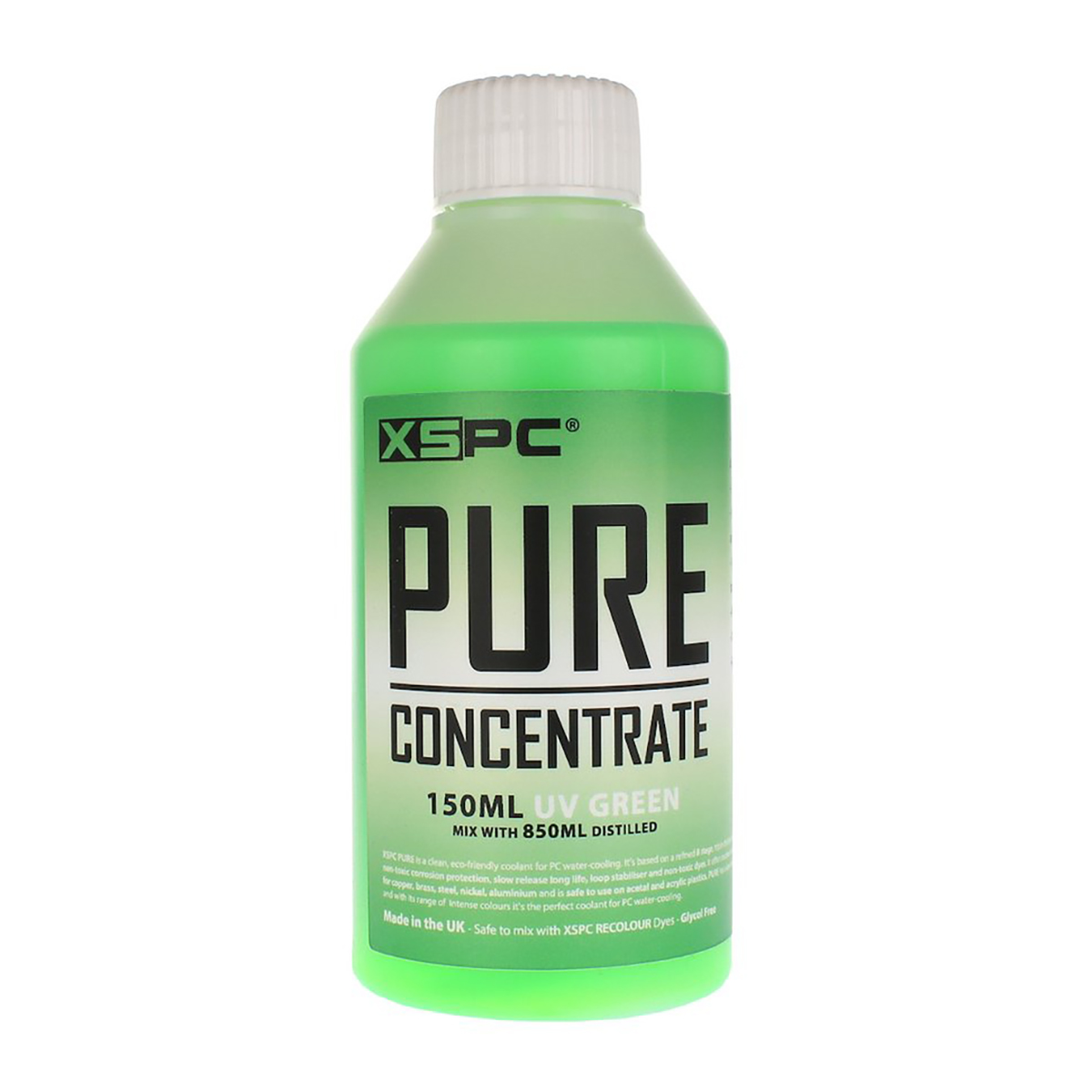 XSPC PURE Destylowany koncentrat chłodzący, 150ml, zielony UV - Zdjęcie 1 z 5