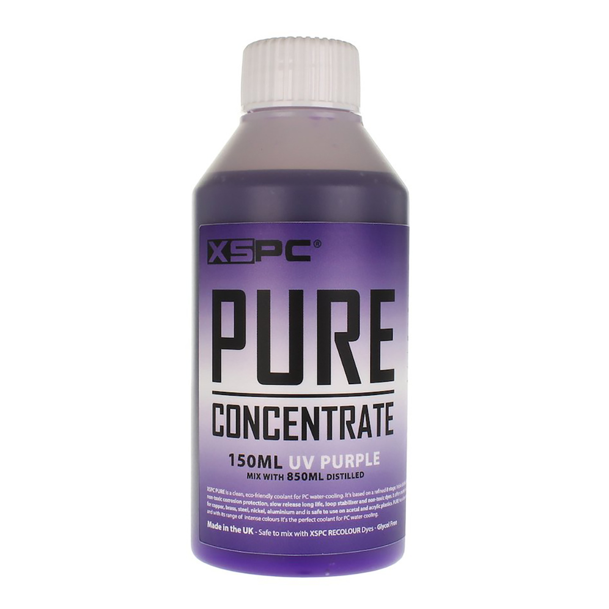 XSPC PURE Distilled Concentrate Coolant, 150ml, UV Purple - Picture 1 of 5