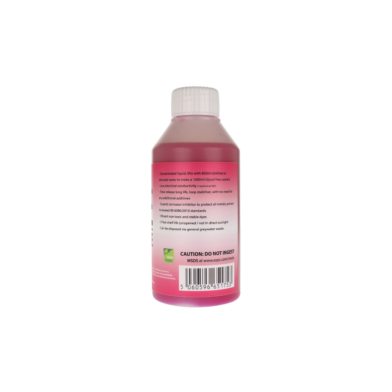 XSPC PURE Distilled Concentrate Coolant, 150ml, UV Pink - Picture 2 of 5