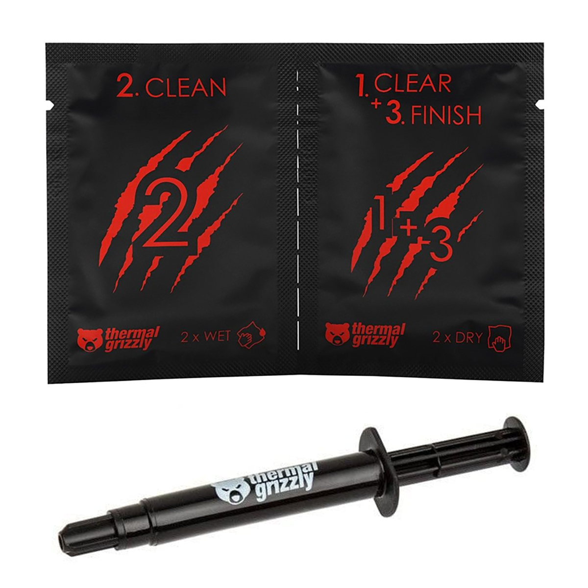 Thermal Grizzly Hydronaut Thermal Paste (7.8g) and Cleaning Wipes Bundle - Picture 1 of 7