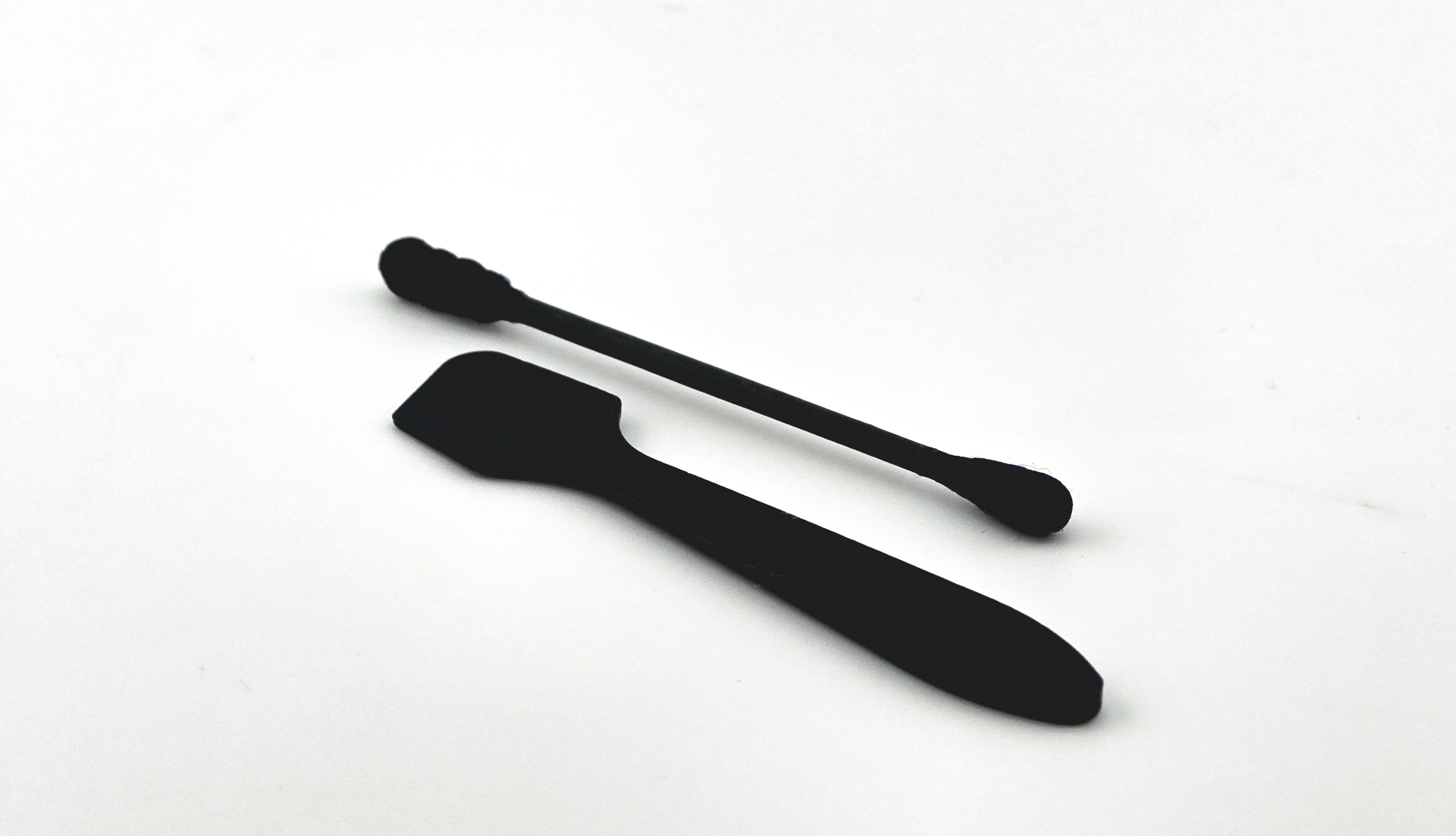 Thermal Hero TH KS10 Kit of Swabs 10pcs black + Tips 2pcs black + Spatula - Bild 2 von 2