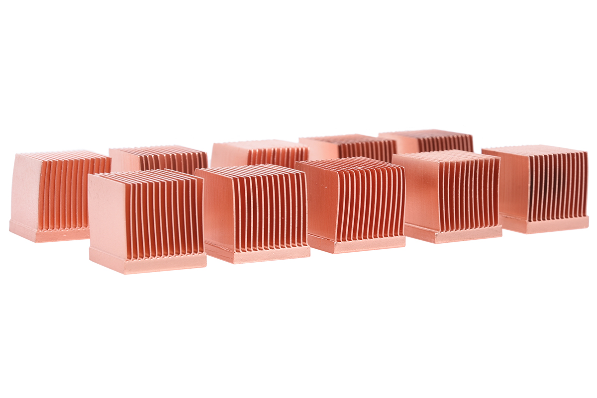 Alphacool GPU RAM Kupfer Kühlkörper, 14 x 14 mm, 10er Pack - Bild 2 von 3