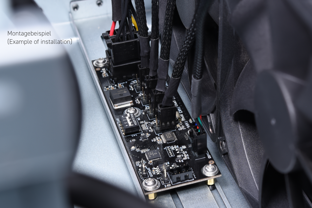Concentrador de ventilador de alimentación Alphacool ES Guardian de 4 puertos - Imagen 4 de 5