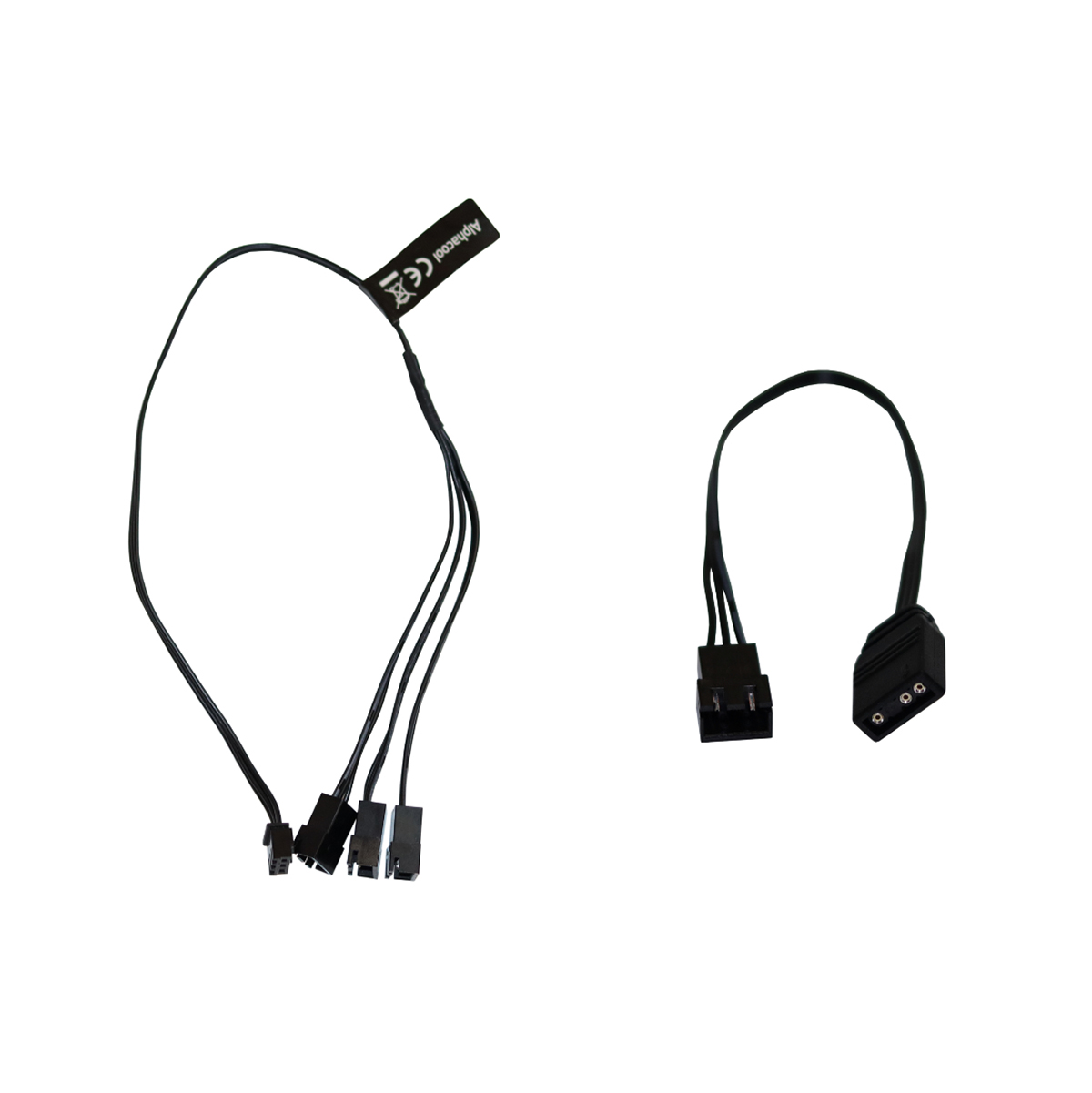 Cable Y LED RGB Digital Alphacool 3 veces con conector macho JST, 30 cm, negro - Imagen 1 de 4