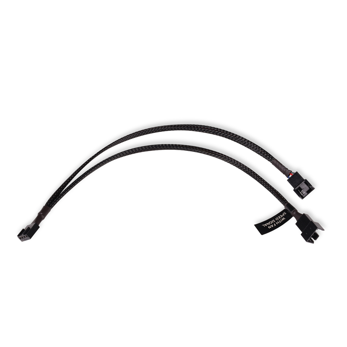 Alphacool Y-Splitter 4-Pin to 2x 4-Pin PWM, 30cm, Black - Picture 1 of 4