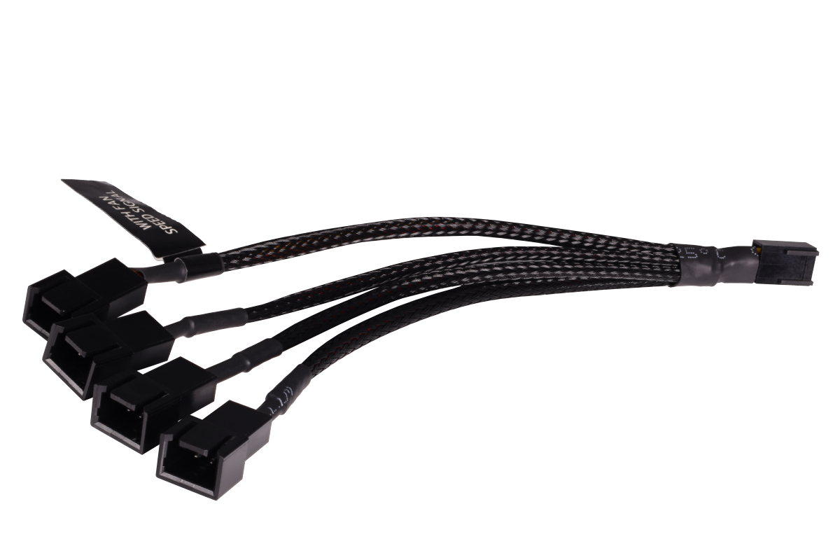 Alphacool Y-Splitter 3-Pin auf 4x 3-Pin Kabel, 15cm - Bild 1 von 4