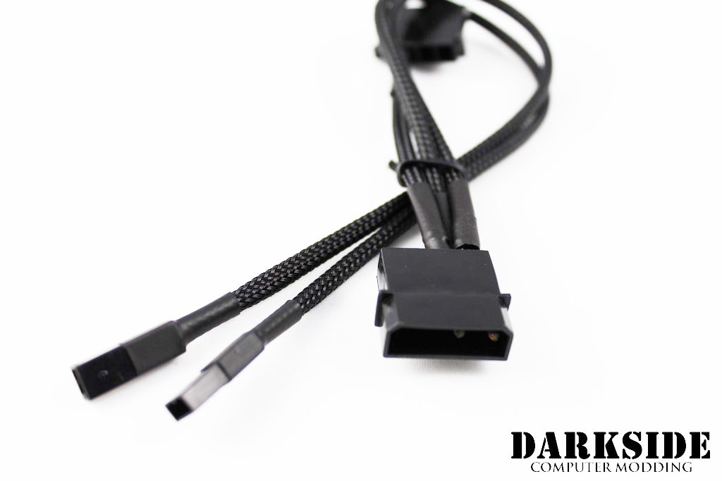 Darkside G2 LED Strip Pass-Through 2-fach Stromkabel - 4-Pin Strom, 30cm, schwarz - Bild 2 von 2