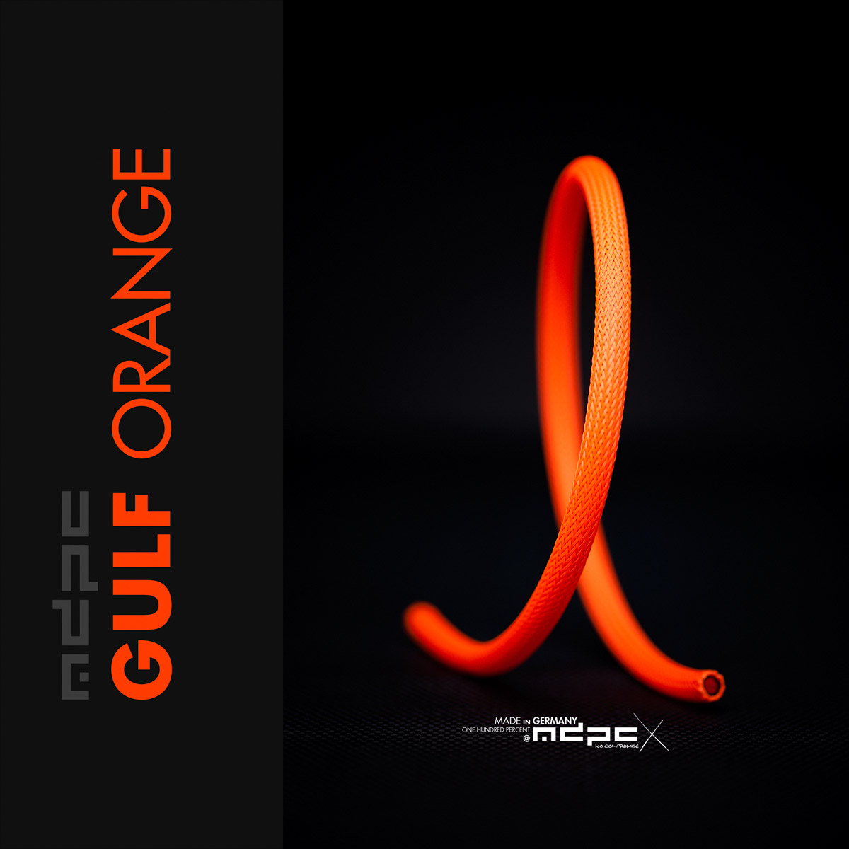 Funda para cable MDPC-X mediana (SATA), naranja Golfo, 10 pies - Imagen 1 de 1