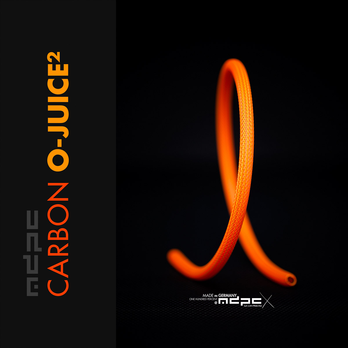 Funda para cable MDPC-X mediana (SATA), carbono-O-juice 2, 10 pies - Imagen 1 de 1