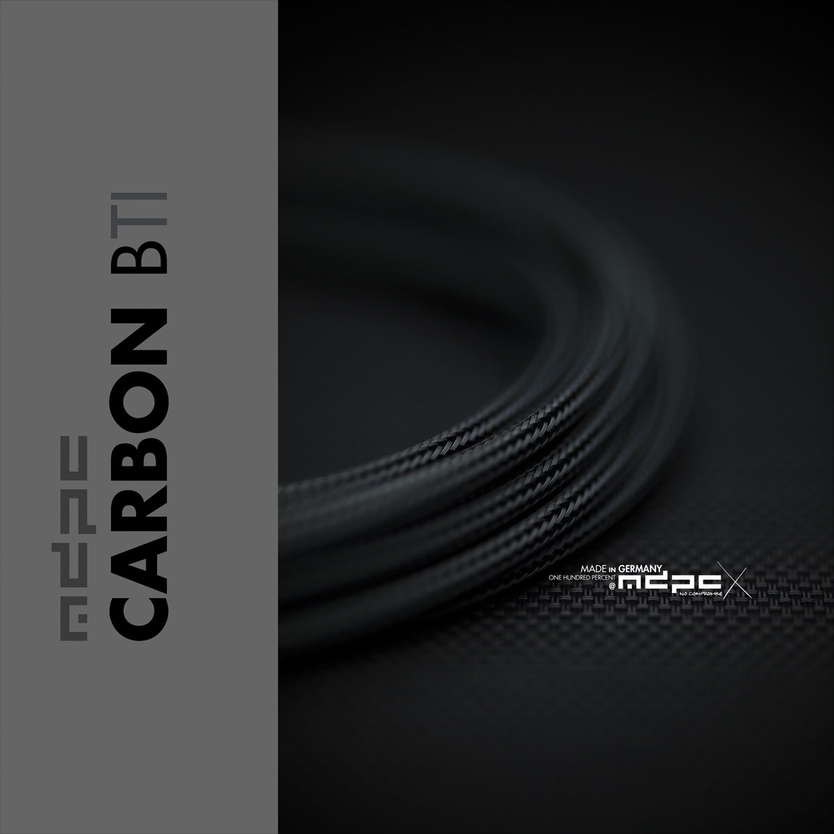 Funda de cable pequeño clásica MDPC-X, carbono BTI, 25 pies - Imagen 3 de 3