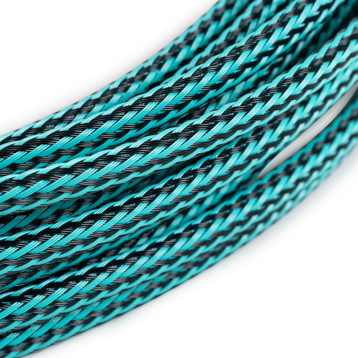 Funda de cable pequeño clásica MDPC-X, carbono-turquesa, 25 pies - Imagen 2 de 3