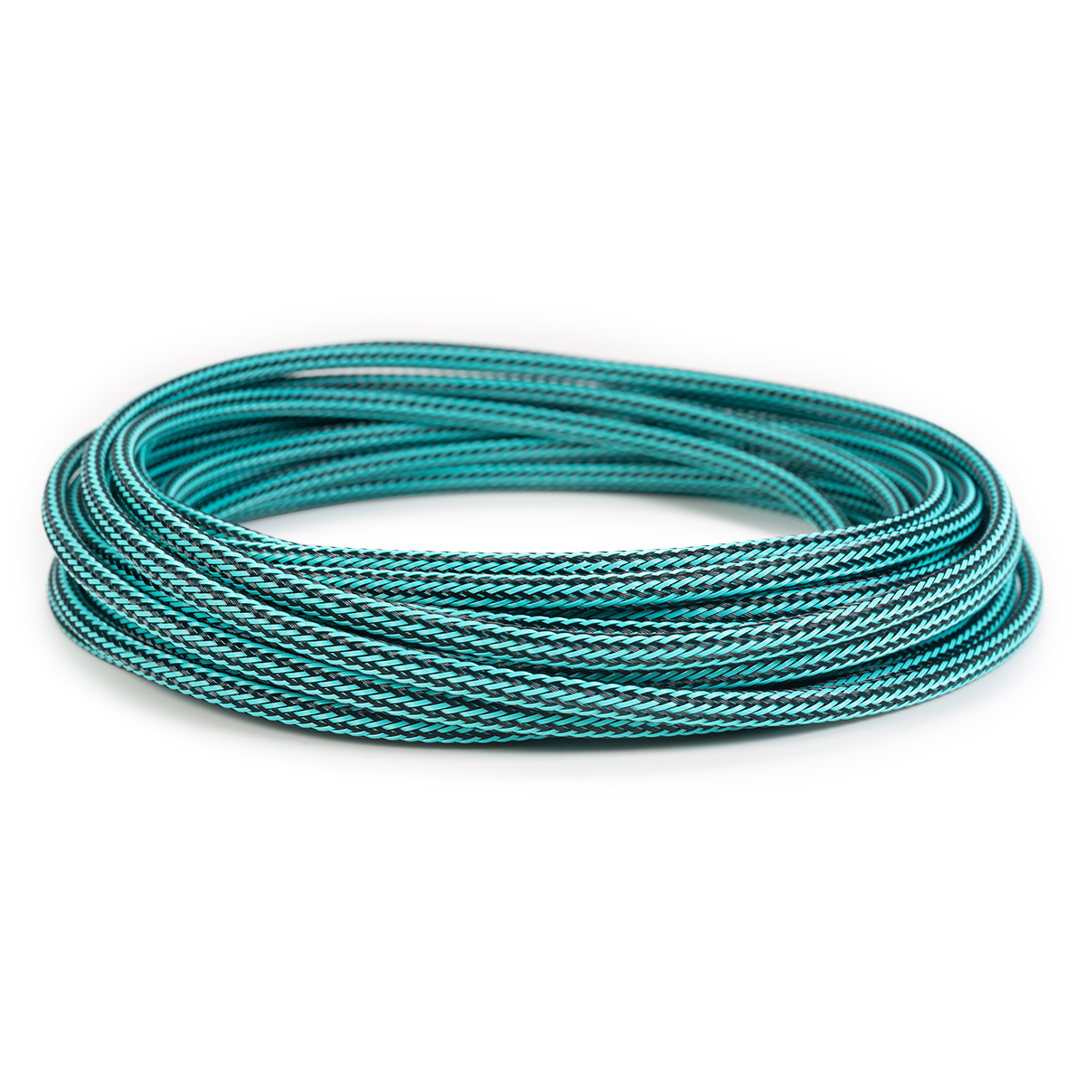 Funda de cable pequeño clásica MDPC-X, carbono-turquesa, 25 pies - Imagen 1 de 3