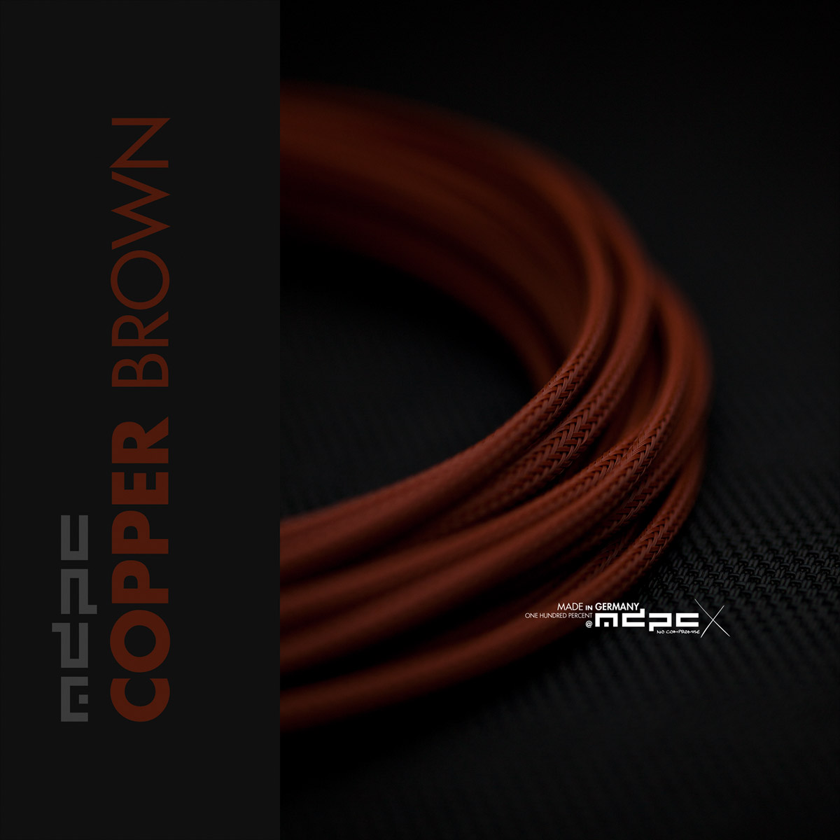 MDPC-X Classic Small Cable Sleeving, Copper-Brown, 25-foot - Picture 3 of 3