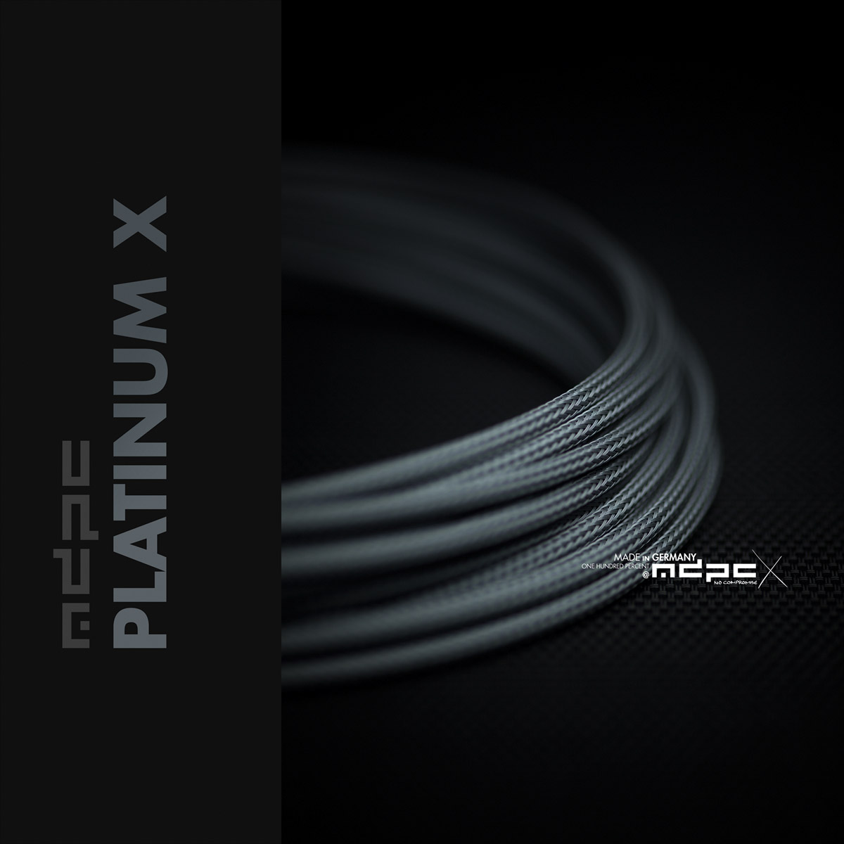 MDPC-X Classic Small Cable Sleeving, Platinum X, 25-foot - Picture 3 of 3